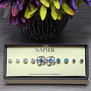 Napier 5 pairs of Changeable Earrings NIB - NWOT